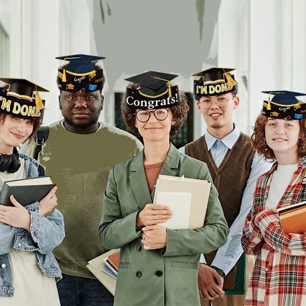 9kpl Graduation Paper Hat Mortralboard Cap MIXED MIXED Mixed