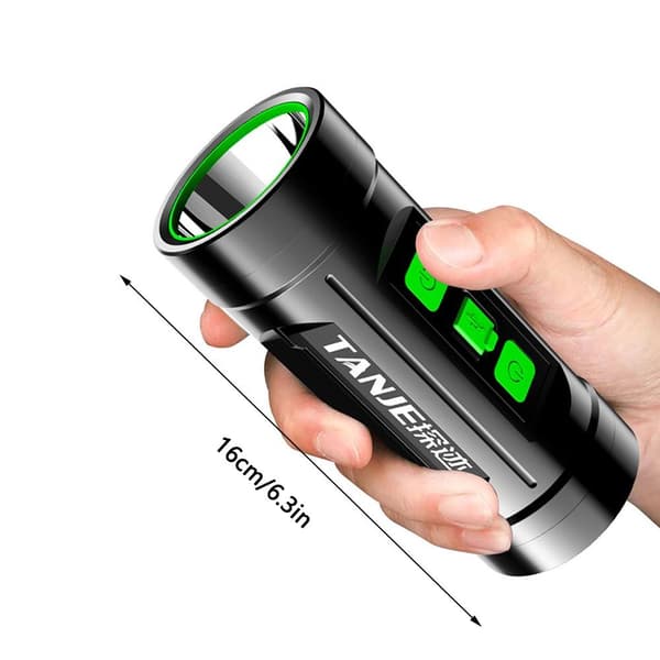 LED-taskulamppu USB -ladattava valonheitin