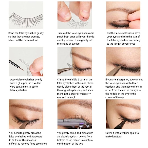 10 par Fox Eye Lashes Cat Eye Lashes MAO2 MAO2 MAO2