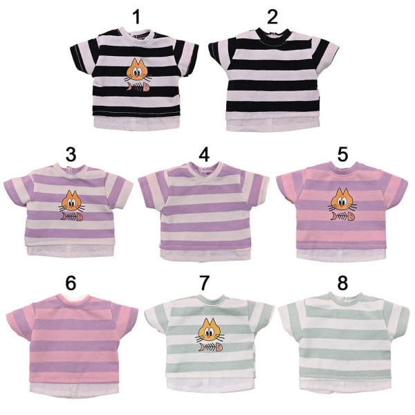 Doll Stripe T-paita Doll Tops 3 3 3