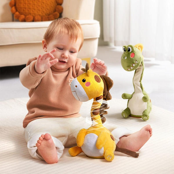 Dansende Talking Giraffe Toy Myk plysj Giraffe Toy DINOSAUR