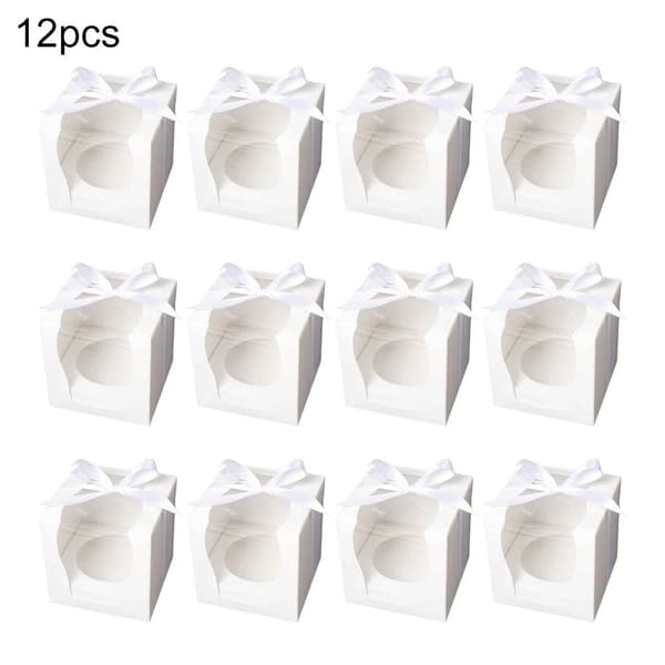 12 stk Cupcake Boxes Cup Cake Box Muffin Box 12pcs