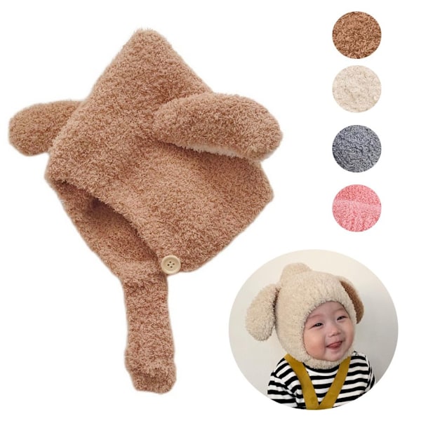 Baby Hat Rabbit Ears Cap CAMEL camel