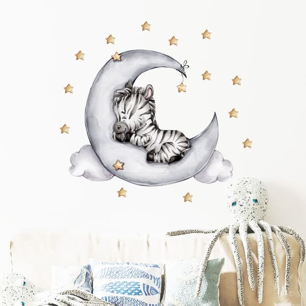 Seinätarrat Sleeping Animal on Moon 5 5 5