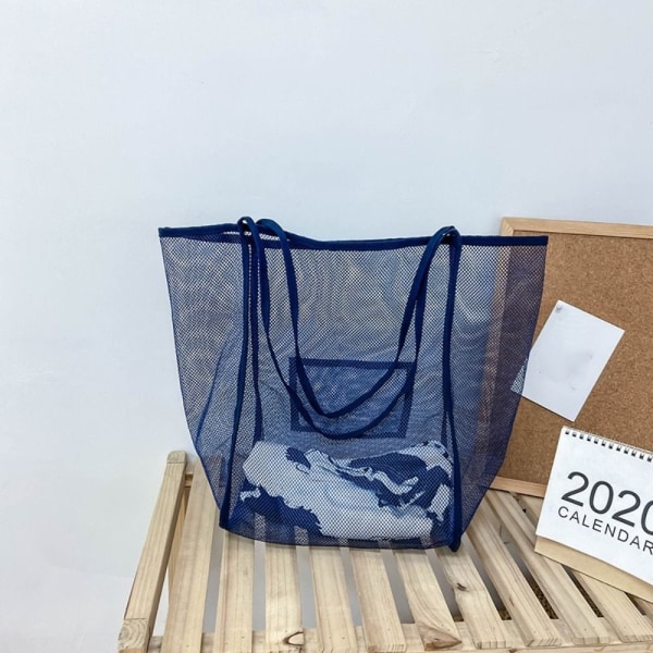 Beach Mesh Taske Mesh Nettote MØRKEBLÅ dark blue