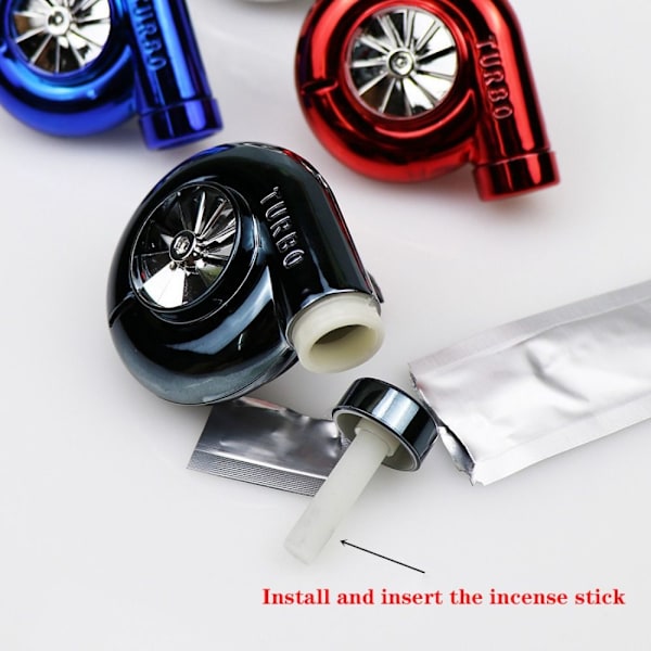 Bil Luftfrisker Bil Vindmølle Ornament SORT Black