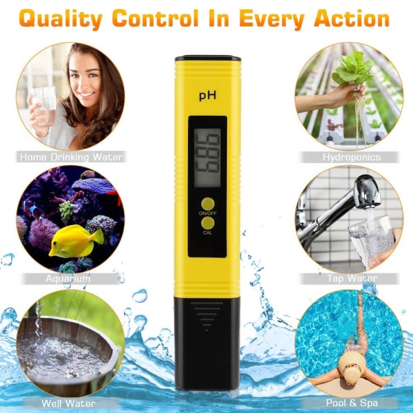 Digital PH Meter Tester Vand Hydroponics PH Tester Pen