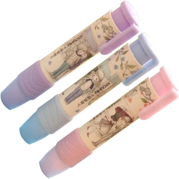 3 stk The Salaryman Eraser Standard Blyant Erasers Eraser