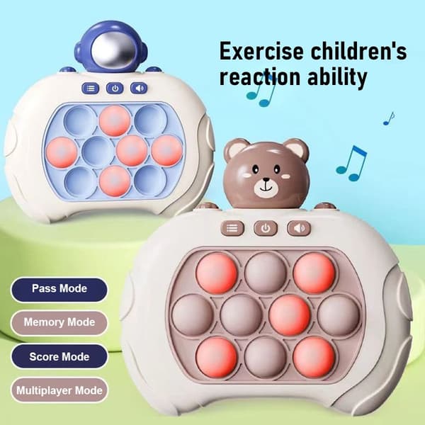 Pop Light Fidget Spill Quick Push Bubble Spill Håndtak Leker 2 2