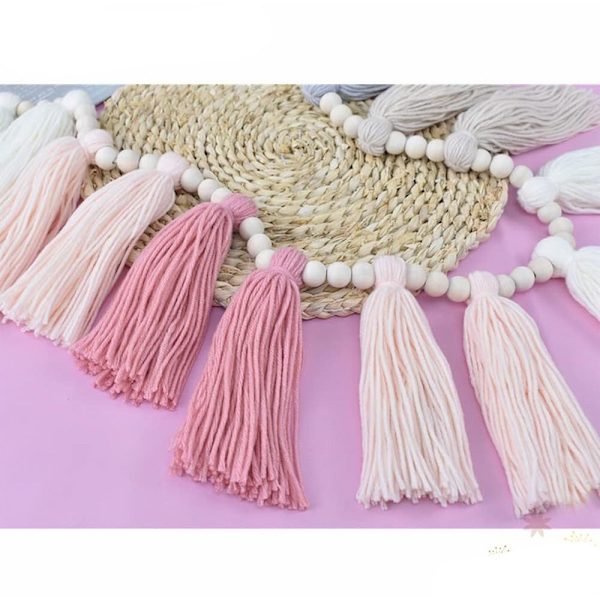 1 kpl Tassel Garland Boho Juhlakoristeet Helmiseppele 1 Pcs