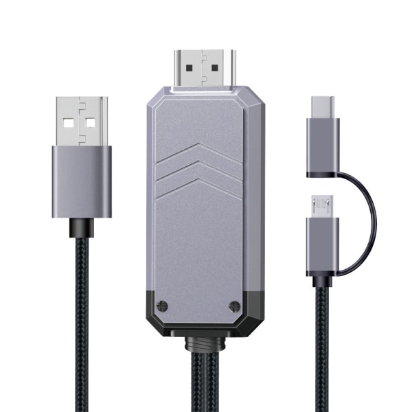 Android Type-C/Micro USB till HDMI-kabel MHL till HDMI-adapter