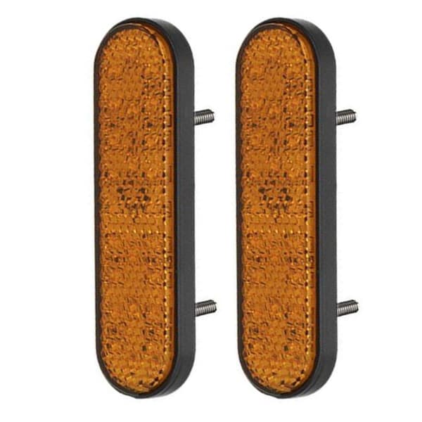 1/2STK Baklysreflektor Baklys GUL 2STK 2STK yellow 2PCS-2PCS