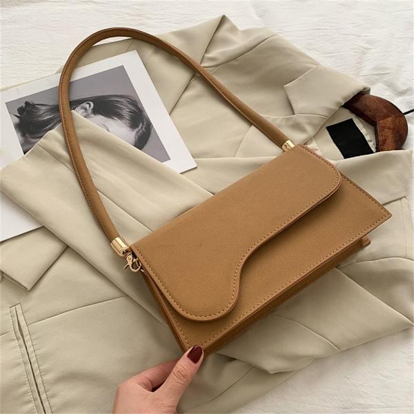 Skuldertaske Underarmstaske BRUN brown