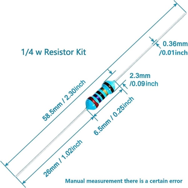3120 st Resistor Kit Resistor Sortiment Kit Metallfilm