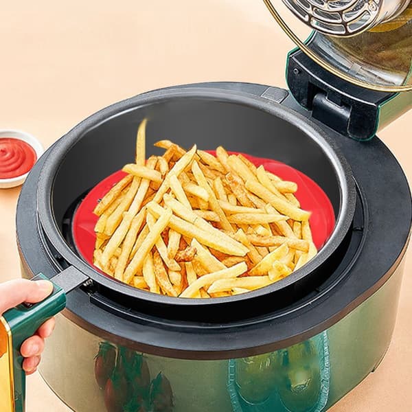 Runda Silikonfoder För Air Fryer GRÖN 20CM green 20cm