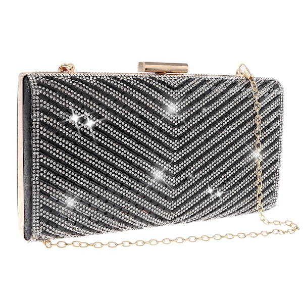 Evening Clutch Bag Wedding Evening Bag SVART Black
