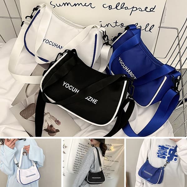 Axelväska Messenger Bag VIT white