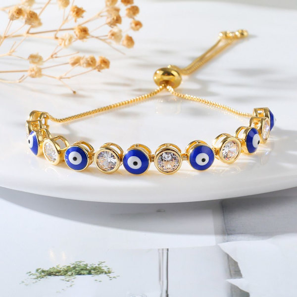Ondaöga Armband Kubisk Zirkonia Manschettarmband 4