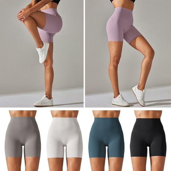 Kvinner Yoga Shorts Peach Buttocks Leggings LDARK BLUE MØRKEBLÅ LDark Blue