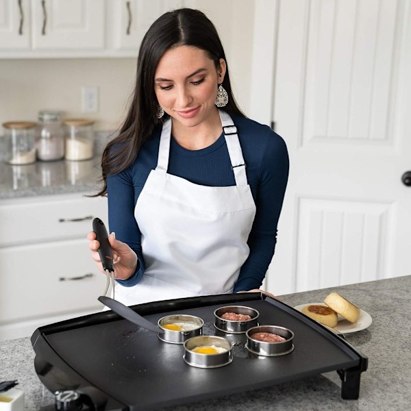 6 stk Engelsk Muffin Ring Sæt Multipurpose Rustfri Stål Ring 1 pc