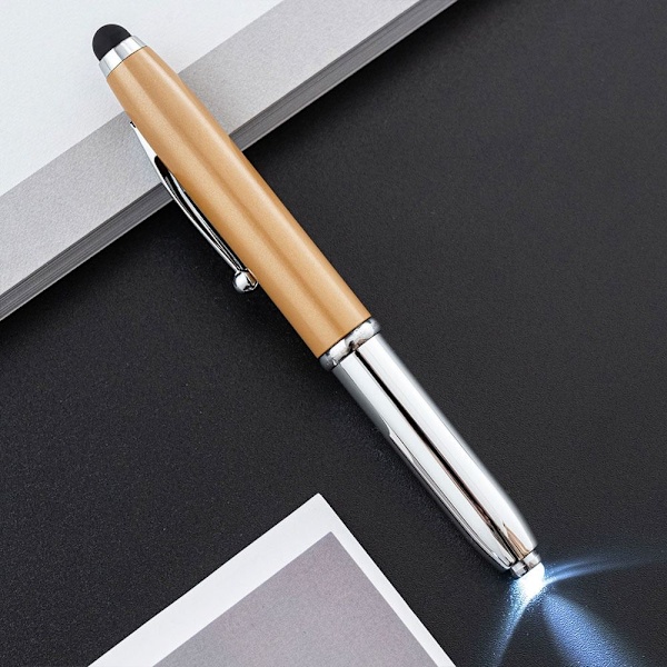 3 STK Multifunktion Pen Kapacitiv Pen GULD Gold