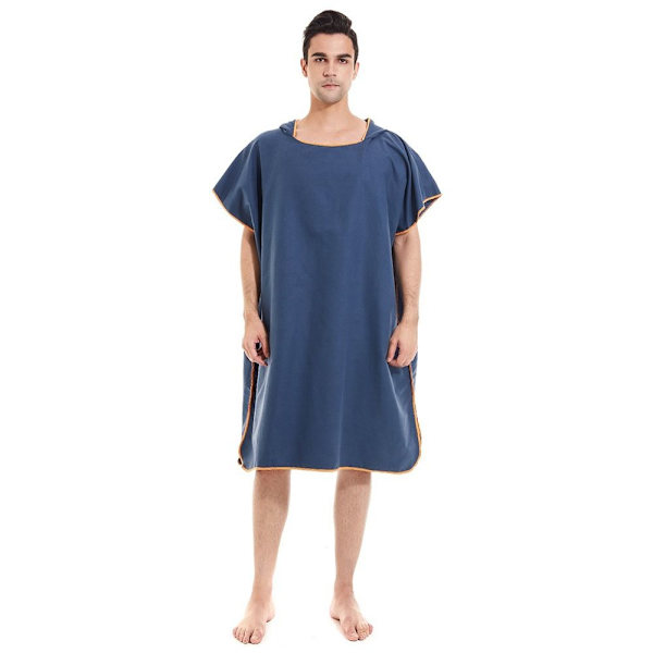 Unisex hættehåndklæde Poncho NAVY Navy