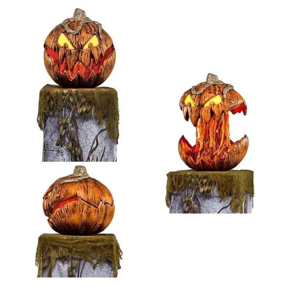 Halloween Pumpa Lantern Skrämmande Pumpa Lantern UTAN LED without LED