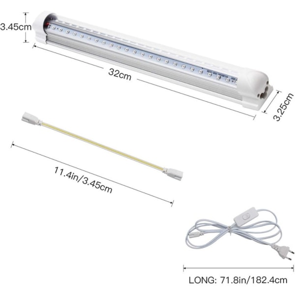 LED UV Strip LILA 2ST 2ST Purple 2Pcs-2Pcs