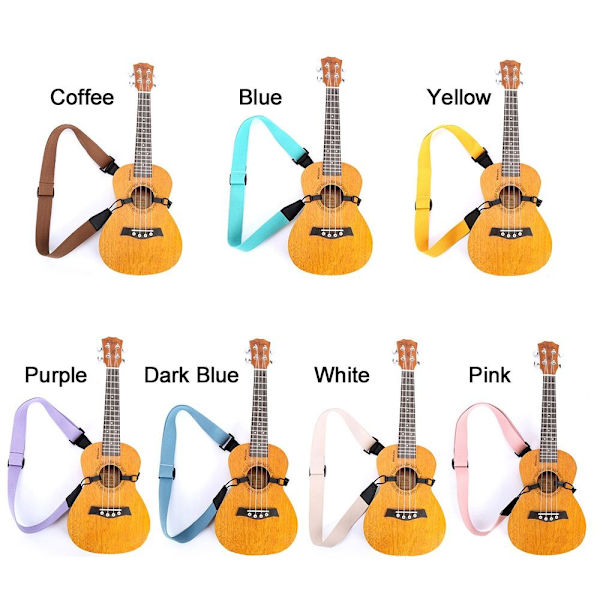 Ukulele Rem Gitarr Tillbehör GUL Yellow