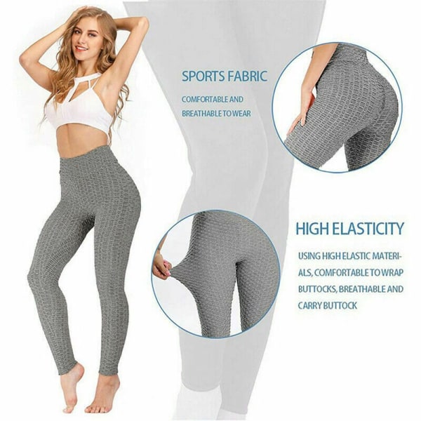 Dam Leggings Fitness Yoga Byxor Sport Tights L