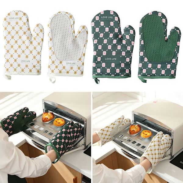 Ovnhandsker Bagehandsker GRØN 1 PAR 1 PAR Green 1 Pair-1 Pair