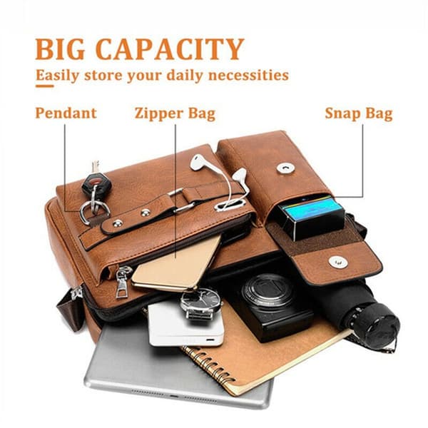 Messenger Bag Skulderveske KAFFE coffee