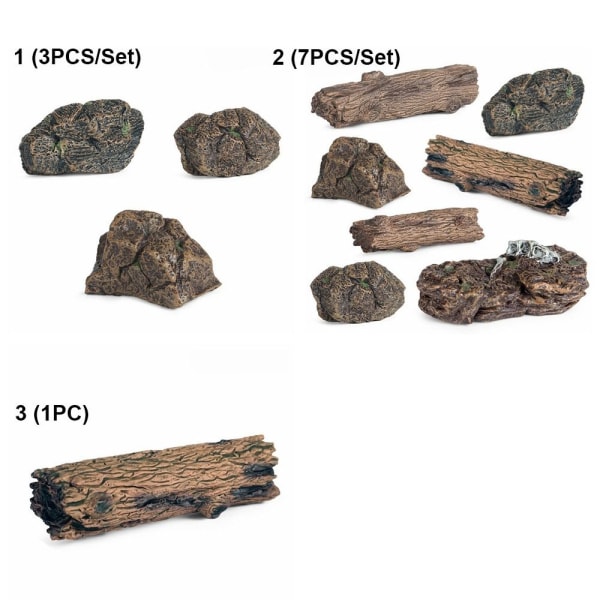 Kunststubbe Miniatyrstein 2-7STK 2-7STK 2-7pcs