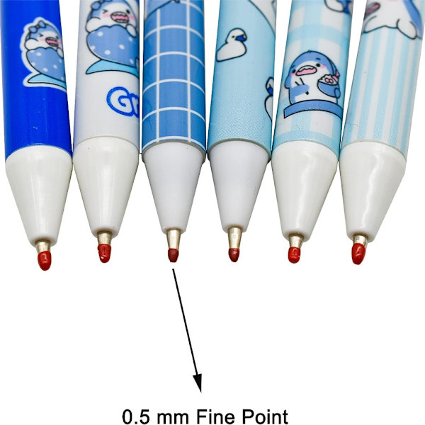 Gel Pen tegneserie dyrepen 12 STK