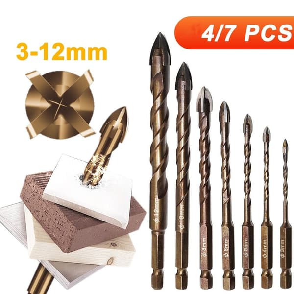 Set Cross Hex Tile 7PCS/3-12MM 7PCS/3-12MM 7PCS/3-12mm