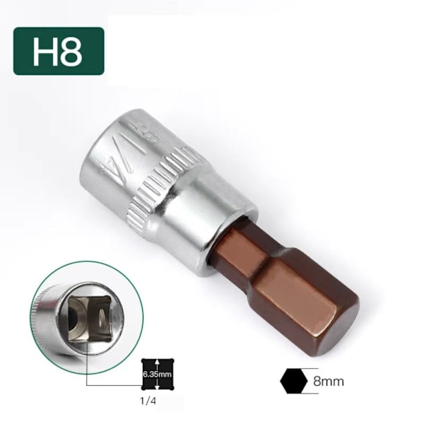 6 kpl kuusiokantasarja set kärjen hylsyt 2 2 2
