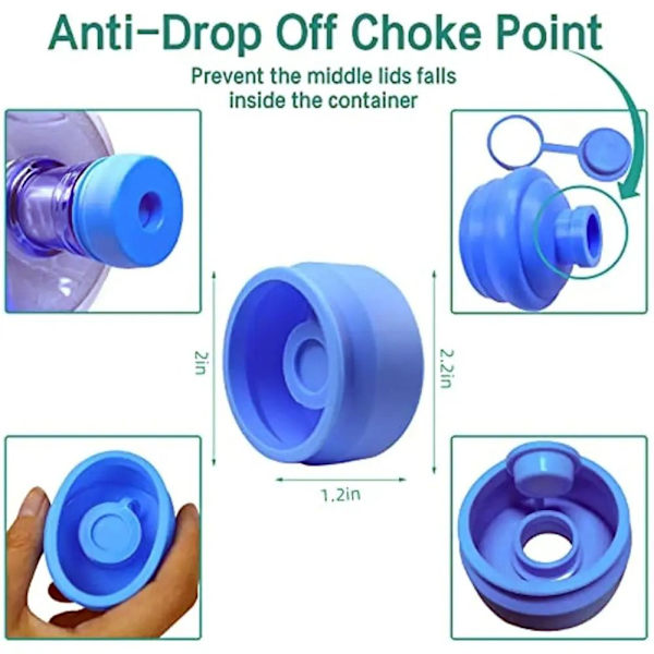 3 ST. Vattenkanna Cap Non Spill Flaskkapslar Vattendispenser