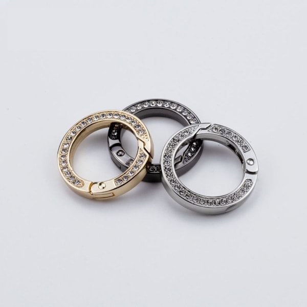 3stk Spring O-Ring Spenner Karabiner Vesker Håndvesker SØLV Silver