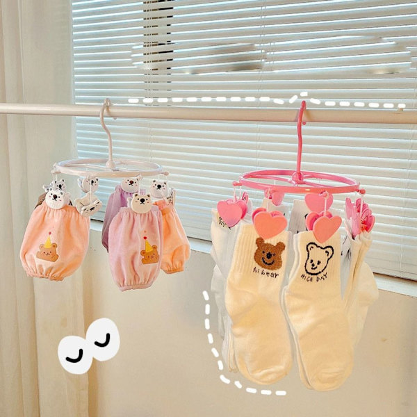 Multi Head Sock Rack -kuivausteline Multi Clip -vaateripustin