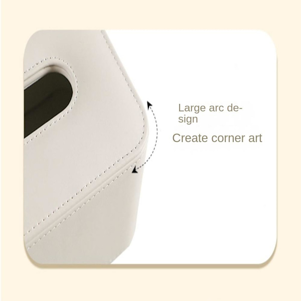 1 Stk Tissue Holder Tissue Box Cover Servietetui White 1 Pcs-1 Pcs
