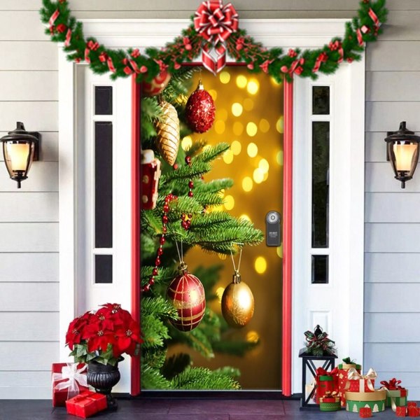 Christmas Elves Door Cover Backdrop Banner 2 2 2