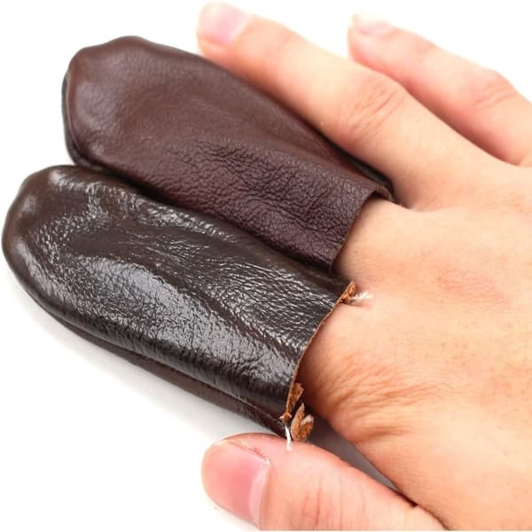 Fingerborg Fingerborg Finger Läder Fingerborg Finger