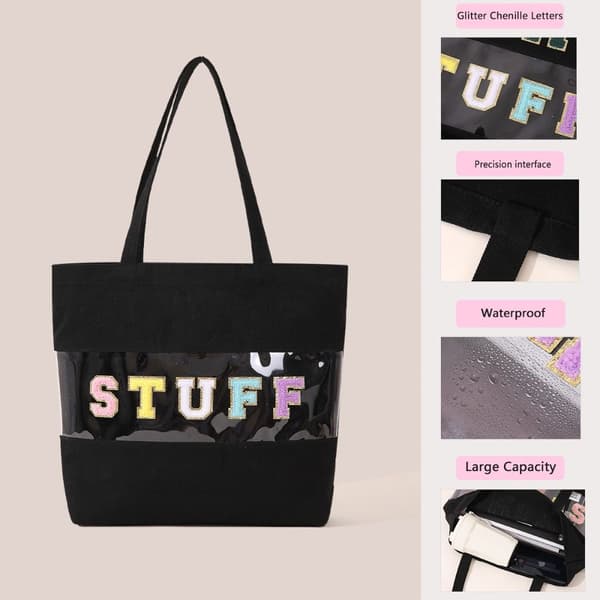 Canvas Laukku Kangaskassi MUSTA Black
