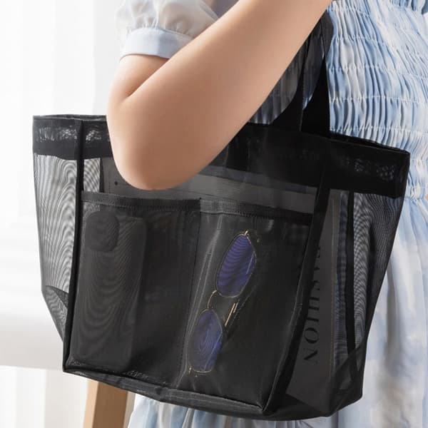 Axelväska Strandväskor Dragkedja Zipper