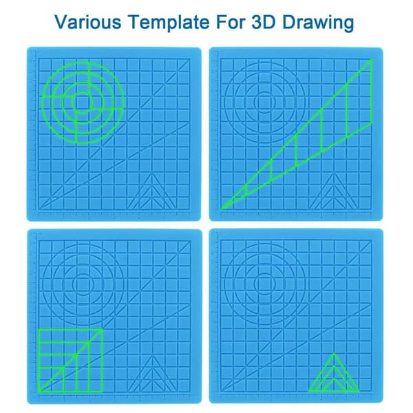 3D Pennematte 3D Utskriftsmatte BLÅ blue