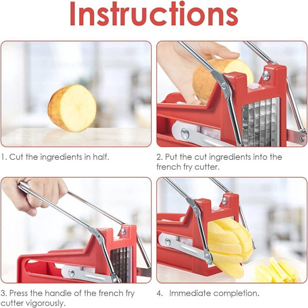 Potetkutter Pommes fritesskiver Potetkutter