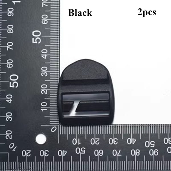 Webbing Strap Spänne Slider Fästelement GRÅ Grey