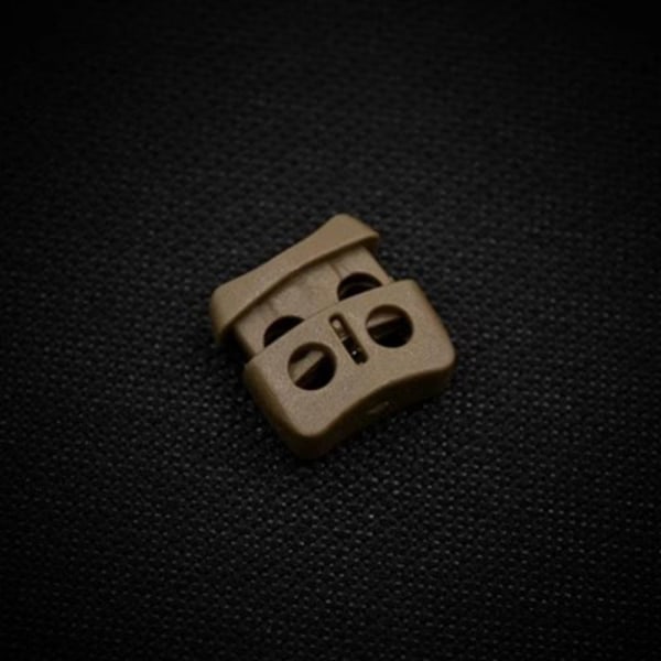 4 stk Fjedersnor Låse Toggle Stopper SORT Black