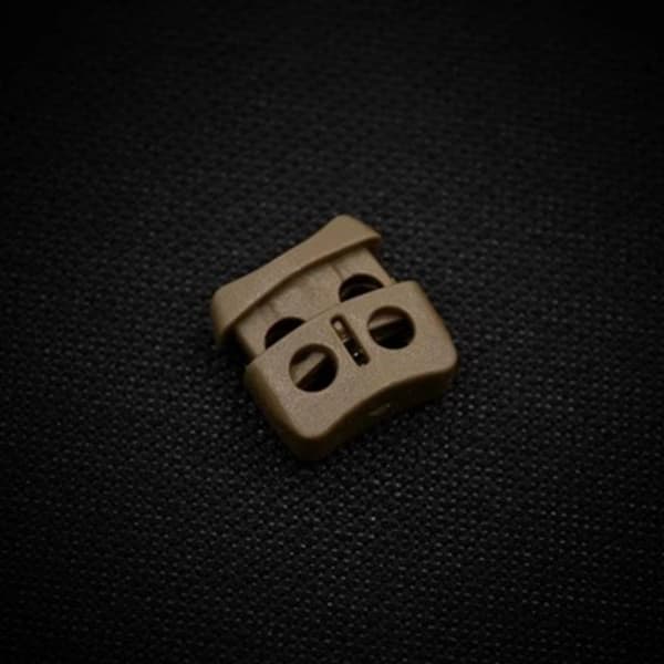 4stk Fjærsnor Låser Toggle Stopper SORT Black