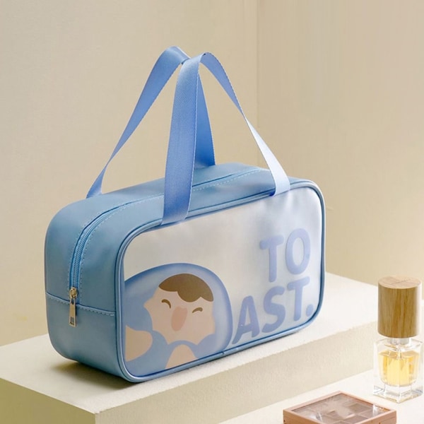 Cartoon kosmetisk väska Reseförvaringsväska BLUE M blue M